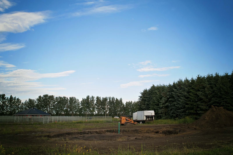 Breaking dirt for the second kennel at 780. Breaking dirt for the second kennel at 780.