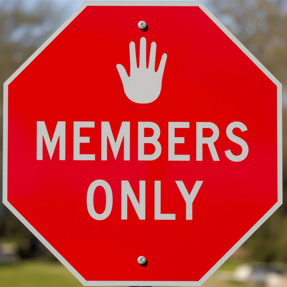 Members-only. Members-only.